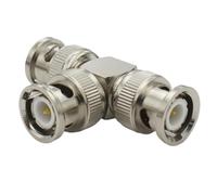 Connecteur BNC Q9 BNC vers BNC mâle femelle, Type 3 voies 4 voies, séparateur à Angle droit de 90 degrés, 2x Double mâle femelle(Type 1)