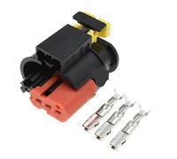 Connecteur bobine d'allumage Connecteur Réparation Bobine D'allumage Connecteur Automobile Étanche À 3 Broches Capteur Scellé Prise D'injecteur Carburant 284426-1 284425-1(5Sets,Female set)