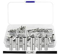 Connecteur Bout à Bout Non Isolé Connecteurs Electrique de Soudure Cosses de Fils à Raccordement Électriques a Sertir Connecteur à Compression pour Câble de Batterie