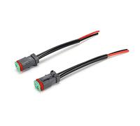 Connecteur Câble 2Pin Mâle Femelle Étanche IP68, Faisceau de Câblage pour Lampe de Travail LED 12V - 24V, 700W - Haute Résistance Thermique, Installation Facile, Usage Universel