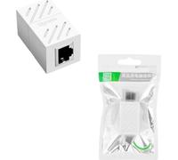 UGREEN Adaptateur RJ45 Femelle à Femelle Connecteur RJ45 Femelle à Femelle Coupleur RJ45 pour Gigabit Ethernet 1000Mbps Câble réseau Cat 7 Cat 6 Cat 5, 1 unité (Blanc)