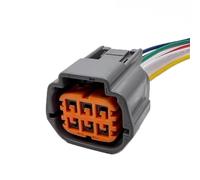 connecteur capteur Compatible avec Nissan Connecteurs de câble électrique étanches 6P pour accélérateur de voiture, faisceau de câbles femelle 6181-0511 6189-0766(Gray)