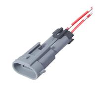 Connecteur capteur voiture 12162017 H1348-2P H1490-2P Prise étanche automatique à 2 broches pour compresseur de climatiseur(2p male)