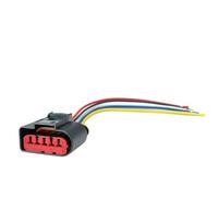 Connecteur capteur voiture Compatible avec A2 A3 S3 8L 8P TT A4 S4 B5 B6 B7 A6 S6 C5 A8. Connecteur de capteur de débitmètre d'air massique 1J0973775A