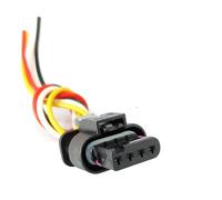 Connecteur capteur voiture Compatible avec A3 A4 A5 A6 Q2 Q3 Q5 TT Connecteur de capteur de débitmètre d'air massique référence 4F0973704