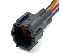 Connecteur capteur voiture Compatible avec Nissan 4P faisceau de câbles de prise d'oxygène du moteur à jet d'eau de voiture auto-étanche et électrique PB291-04027 6185-1169(Male)