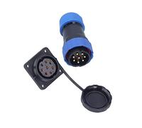 Connecteur carré mâle Femelle AC 380V 25A SP28, Prise de Courant pour équipement de Communication (8 Broches)