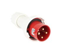 Connecteur CEE, bougie de camping, 4 Poly 240~415V 63A IP67, Adaptateur de courant rouge rouge pour la caravane Connexion de caravane de camping-car, 034