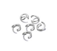 Connecteur Circulaire, 200pcs 3/4/5/6/7/8/10mm Stainless Steel DIY Jewelry Findings Open Single Loops Jump Rings;for Jewelry Making(6mm)