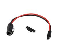 Connecteur circulaire à 2 broches pour panneau solaire Furion vers adaptateur SAE, câble en cuivre étamé 10 AWG, 36 V 30 A avec adaptateur de polarité inversée, noir + rouge