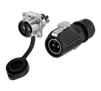 Connecteur circulaire étanche 50A LP28 2P3P Connecteur rapide aéronautique avec haute tension et résistance de courant pour applications industrielles (3P)