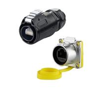 Connecteur circulaire Ethernet RJ45 et prise extérieure étanche IP67