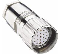 Connecteur circulaire M23 Lumberg Automation 2135 femelle, droit Pôle: 19 nickel 1 pc(s)