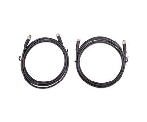 Connecteur circulaire M8 mâle/femelle, câble à 3 pôles, 3 m (lot de 2)
