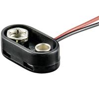 Connecteur clip pression 1x 6LR61 (9 V) Goobay 10882 raccordement par empreinte pile 9V (L x l x H) 26 x 13 x 8 mm