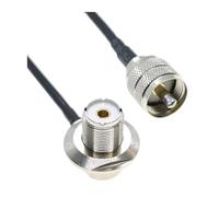 Connecteur coaxial à sertir droit RG58 PL259 SO239 mâle femelle, câble d'extension d'antenne RF 50 ohms, 5 m(TYPE F,8M)