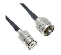 Connecteur coaxial à sertir droit RG58 PL259 SO239 mâle femelle, câble d'extension d'antenne RF 50 ohms, 5 m(TYPE C,8M)