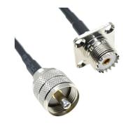 Connecteur coaxial à sertir droit RG58 PL259 SO239 mâle femelle, câble d'extension d'antenne RF 50 ohms, 5 m(TYPE E,8M)