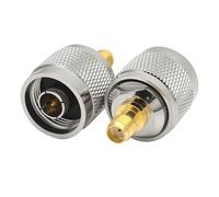 Connecteur Coaxial Coaxial droit en cuivre SMA femelle vers UHF PL259 SO239 TNC N mâle RF, 2 pièces(SMAK to NJ)