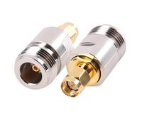 Connecteur Coaxial Coaxial droit en cuivre SMA femelle vers UHF PL259 SO239 TNC N mâle RF, 2 pièces(SMAJ to NK)