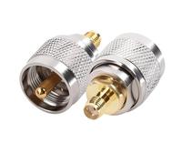 Connecteur Coaxial Coaxial droit en cuivre SMA femelle vers UHF PL259 SO239 TNC N mâle RF, 2 pièces(SMAK to UNFJ)