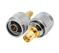 Connecteur Coaxial Coaxial droit en cuivre SMA femelle vers UHF PL259 SO239 TNC N mâle RF, 2 pièces(SMAJ to NJ)