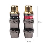 Connecteur Coaxial femelle RCA plaqué or, 10 pièces, coupleur adaptateur de prise, bonne Performance de Contact