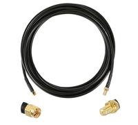 Connecteur Coaxial LMR240 RP-SMA mâle à RP-SMA femelle, cavalier en queue de cochon for câbles adaptateur de rallonge 4G 5G LTE, 5 pièces(1Meter SMAJ-RPSMAK)