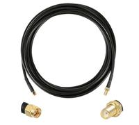 Connecteur Coaxial LMR240 RP-SMA mâle à RP-SMA femelle, cavalier en queue de cochon for câbles adaptateur de rallonge 4G 5G LTE, 5 pièces(20Meter SMAJK)