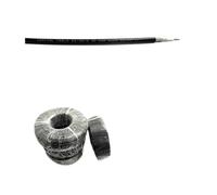 Connecteur coaxial RF à sertir SMA mâle/femelle, 1 10 pièces, for câble RG58 LMR195, adaptateur droit(1M RG58 Cable,10PC)