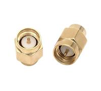 Connecteur coaxial RF mâle 2W 6GHz 50SMA, fausse charge, accessoires de connecteur à capuchon plaqué or, 2/10/20 pièces(20 Pcs)