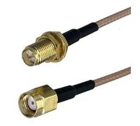 Connecteur coaxial RF RG316 SMA RPSMA vers RP mâle femelle, 10 à 3 m, 1 pièce(Army green,10FT (3M))