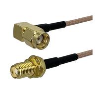 Connecteur coaxial RF RG316 SMA RPSMA vers RP mâle femelle, 10 à 3 m, 1 pièce(Beige,6FT (2M))