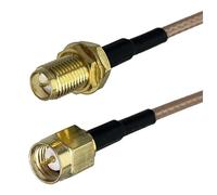 Connecteur coaxial RF RG316 SMA RPSMA vers RP mâle femelle, 10 à 3 m, 1 pièce(Brown,6FT (2M))