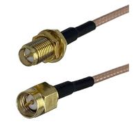 Connecteur coaxial RF RG316 SMA RPSMA vers RP mâle femelle, 10 à 3 m, 1 pièce(Dark Grey,10FT (3M))