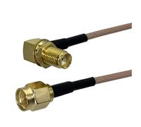 Connecteur coaxial RF RG316 SMA RPSMA vers RP mâle femelle, 10 à 3 m, 1 pièce(GRAY,12inch (30CM))