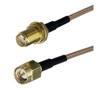 Connecteur coaxial RF RG316 SMA RPSMA vers RP mâle femelle, 10 à 3 m, 1 pièce(Ivory,6FT (2M))