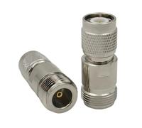 Connecteur Coaxial RF TNC à N Type femelle mâle, adaptateur de prise Jack Coax droit, Kit de convertisseur d'antenne WiFi 50Ohm, Lot(Type2,5PCS)