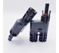 Connecteur combiné solaire compatible Tbranch 1500 V pour systèmes photovoltaïques 30 a/50 A, coupleur de câble PV, noir (1500 V 30 A)