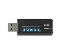 Connecteur compact pour carte son USB AUDIO2RIG avec contrôle PTT pour compatibilité des équipements radio amateurs