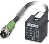 Connecteur confectionné pour capteurs/actionneurs 0.60 m Phoenix Contact SAC-3P-M12MS/0,6-PUR/A-1L-Z 1400769 M12 mâle droit