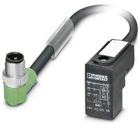 Connecteur confectionné pour capteurs/actionneurs 0.60 m Phoenix Contact SAC-3P-MR/ 0,6-PUR/CI-1L-Z SCO 1435645 M12 mâle coudé