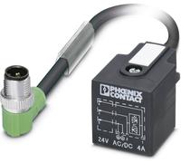 Connecteur confectionné pour capteurs/actionneurs 1.50 m Phoenix Contact SAC-3P-MR/ 1,5-PUR/A-1L-Z SCO 1434950 M12 mâle coudé