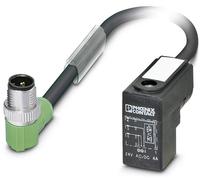 Connecteur confectionné pour capteurs/actionneurs 1.50 m Phoenix Contact SAC-3P-MR/ 1,5-PUR/CI-1L-Z SCO 1435658 M12 mâle coudé