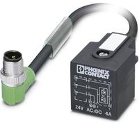 Connecteur confectionné pour capteurs/actionneurs 3.00 m Phoenix Contact SAC-3P-MR/ 3,0-PUR/A-1L-Z SCO 1434963 M12 mâle coudé