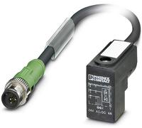 Connecteur confectionné pour capteurs/actionneurs 3.00 m Phoenix Contact SAC-3P-MS/ 3,0-PUR/CI-1L-Z SCO 1435616 M12 mâle droit