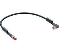 Connecteur confectionné pour capteurs/actionneurs Belden RSMV 3-RKMWV 3-224/0,6M 43655-1 M8 mâle, droit, femelle, coudé 0.60