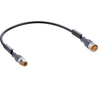 Connecteur confectionné pour capteurs/actionneurs Belden RST 4-RKT 4-225/5M 11826-1 M12 mâle, droit, femelle, droit 5.00 m Nombre