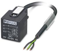 Connecteur confectionné pour capteurs/actionneurs Phoenix Contact SAC-3P-M12MR/3,0-PUR/A-1L-Z 1439366 M12 mâle coudé - Connecteur