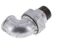 Connecteur coudé 90deg 1 1/4'' Mâle R x Femelle Rp Fonte Joint Conique 25bar (351.25psi)